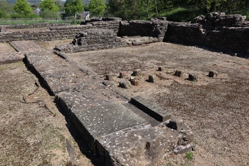 Forum and Basilica, Caerwent Roman Town, Monmouthshire, 6.5.18.At the centre of Caerwent Roman city 