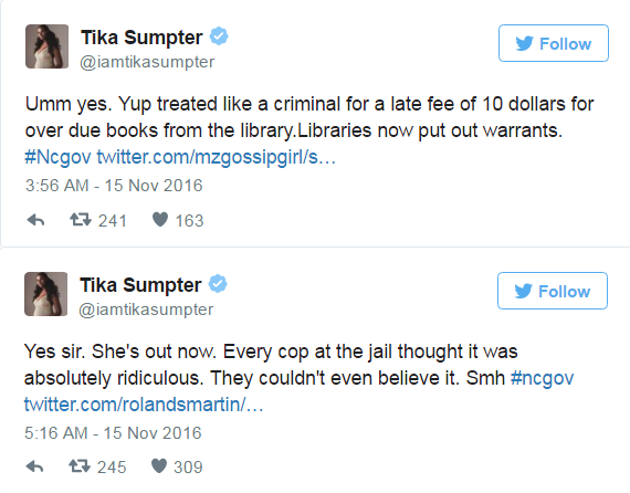 Tika Sumpter Calls Out North Carolina Government Officials After Mom Is Arrested