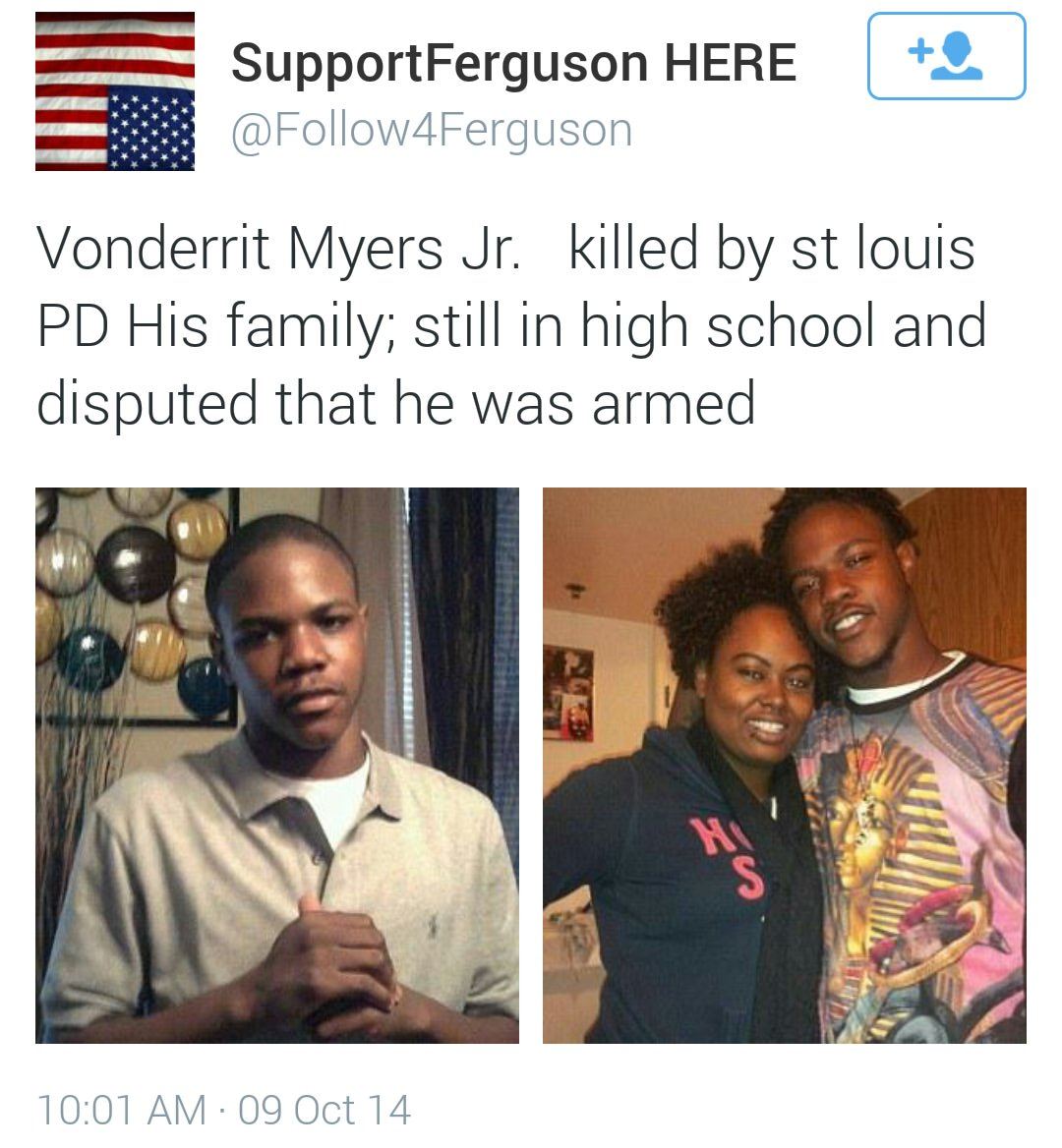 land-of-propaganda:  Breaking news — VonDerrit Myers Jr. was killing yesterday