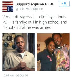 Land-Of-Propaganda:  Breaking News — Vonderrit Myers Jr. Was Killing Yesterday