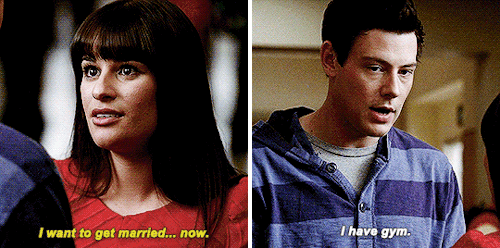 @pscentral Event 02: Comedy ↳ Glee But It’s Just The Lines I Quote Daily