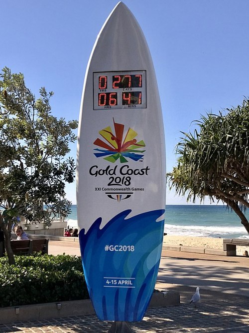 Gold Coast 2018 Commonwealth Games countdown clock