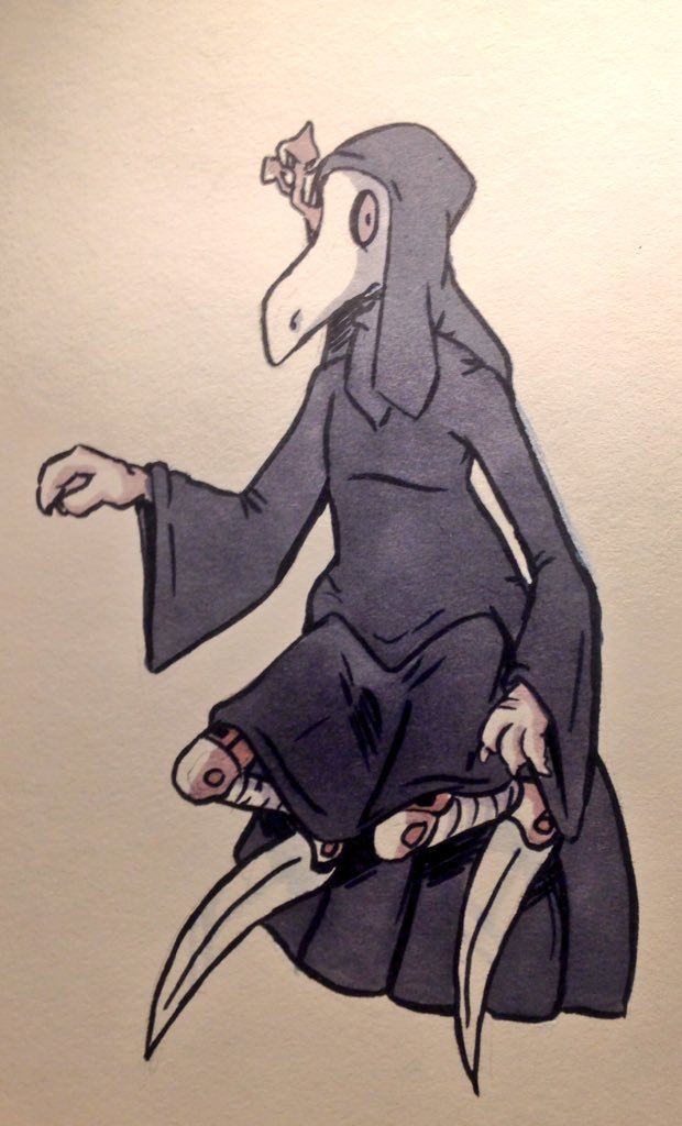   Not a great drawing, just trying brush inking out more plus playing with those