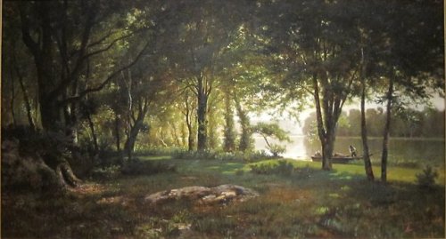 Landscape, River and Forest, Thomas Corwin Lindsay, ca. 1880s