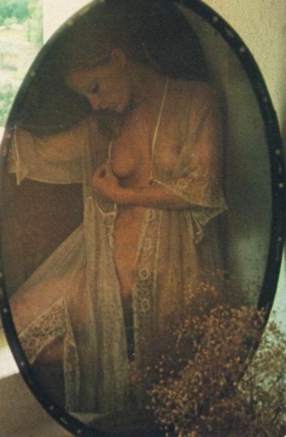 eroticaretro:  Cult actress Claudia Jennings featured in one of several of her post-Playmate Playboy pictorials, entitled “Claudia Observed”, each photograph depicted a different artist’s interpretation of the model. Published in the magazine’s