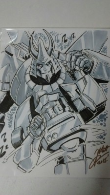thetaintedtamer:  Commissioned Matt Frank for Cyclonus and Tailgate getting their dance at TFExpo 2015. &lt;3 