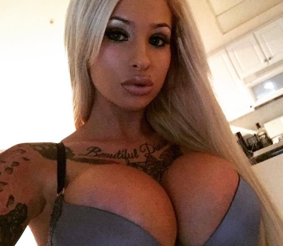 Stunning bimbo model Julia Nicole Newby  Follow Fake Tits Club on Tumblr  Fake Tits