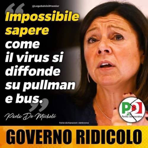 Questa è quella che diceva di aprire i finestrini sull’autobus d’inverno 👀
Abbiamo un governo di inetti, e non riescono nemmeno ad andare d’accordo tra di loro. Il tutto sulla pelle degli italiani. Non sapete governare? Fermate questa penosa agonia e...