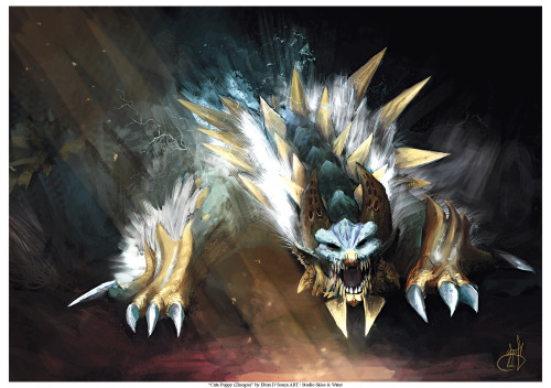 eltonnnnnn:Zinogre artwork (small remaster to make it more textured)