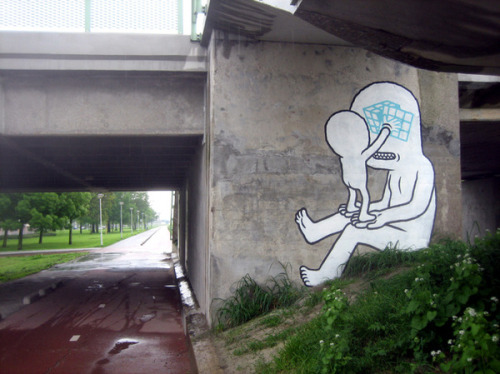  Street Art Figures That Interact With Their Surroundings by Daan Botlek  