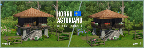 HORRU ASTURIANU (for TS3)This week I visited Asturias and one thing I really liked was the “horros”,