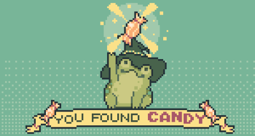 frog mage found candy! +4 strength