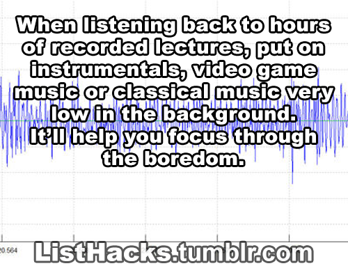 listhacks:  A+ Studying Life Hacks - If you like this list follow ListHacks for more  