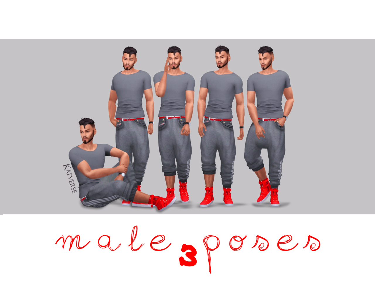 Male Poses Set 3 5 Poses Total The Sims 4 Pose In Katverse
