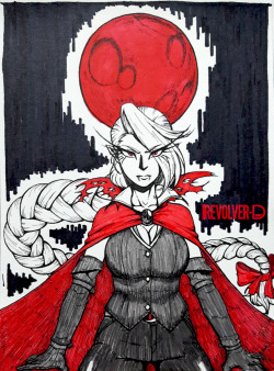 revolver-d: Vampire Queen for #Inktober2017  Using pens are hard… &gt;: 