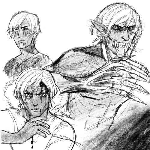 attack on titan!AU &ndash; fenris and his titan formfenris has no memory prior to waking up and bein