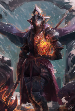 sekigan:  ArtStation - Fiery Knight, Jason Nguyen 