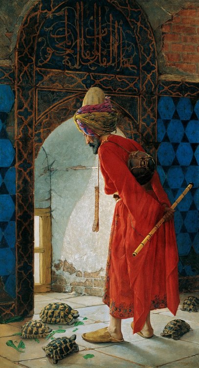 Osman Hamdi Bey, The Tortoise Trainer, 1906-07.