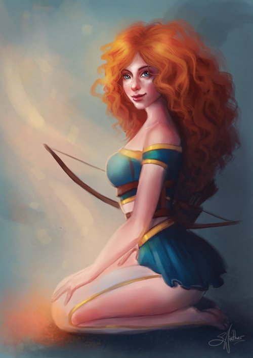 Porn dumkie:  Hot Merida by  Sandramalie   Wow! photos