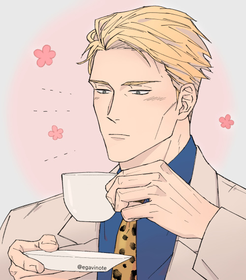  Nanami is satisfied with the coffee.JJK ( Jujutsu Kaisen) - Kento NanamiOriginal source - https://t