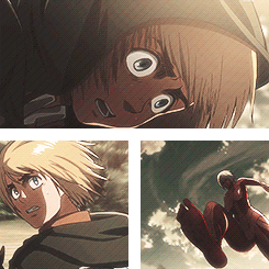 miyamurass:  Like the Armored or Colossal Titans, or Eren… a human in the body