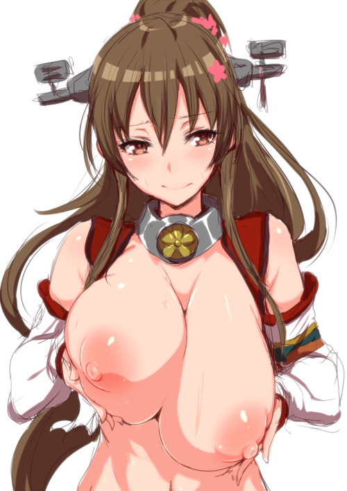 rule34andstuff:  Fictional Characters that I would “wreck”(provided they were non-fictional): Yamato (Kantai Collection).