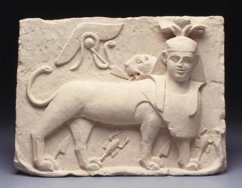theancientwayoflife:~ Limestone votive stela depicting Tutu.Place of origin: EgyptPeriod: Roman Date