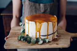 elorablue:   	Chocolate Whiskey Cake with Salted Caramel Buttercream by Jet &amp; Indigo    