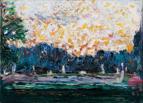 lefildelhorizon:Wassily Kandinsky, Große Fontäne im Nymphenburger Park, 1901 - 03