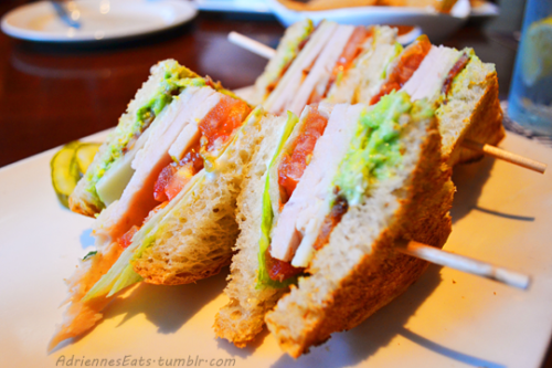 Turkey Club Sandwich from Yard House