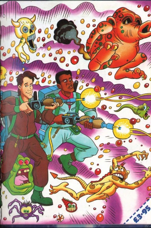 browsethestacks:Vintage Comic - The Real Ghostbusters Annual 1989 (Marvel UK)Cover + Endpapers + Bac