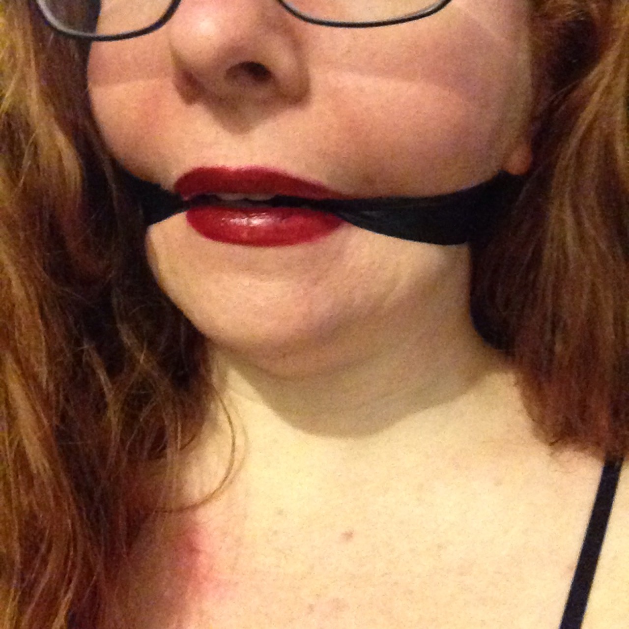 manic-pixie-ginger-slut:  A photo set of me donning the most restrictive tape gag