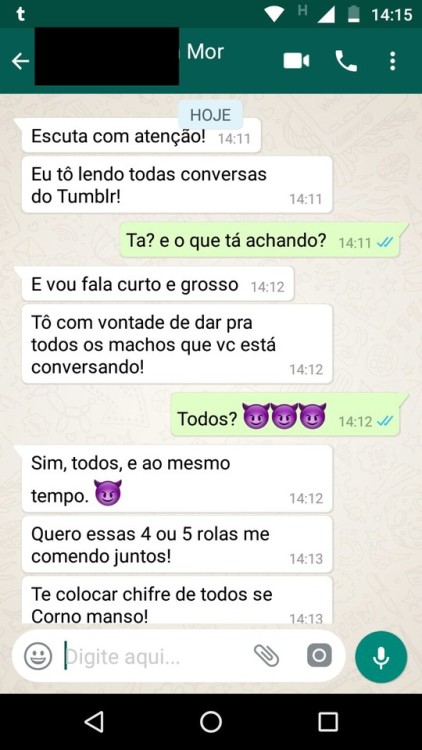 minhapatricinhaloira: Quando as conversas deixam ela louca ela corre pro Pau Amigo dela!