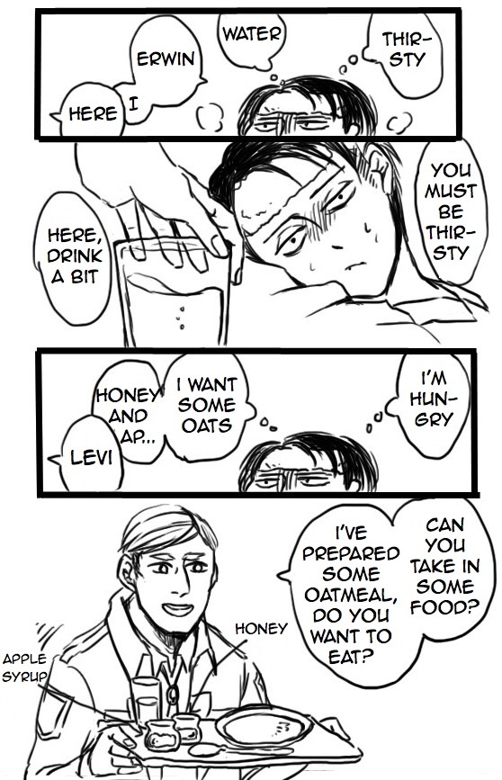 worldofchicken:  erwin is such a good husband yooo (what, does he have esp) http://www.pixiv.net/member_illust.php?mode=medium&amp;illust_id=38745788