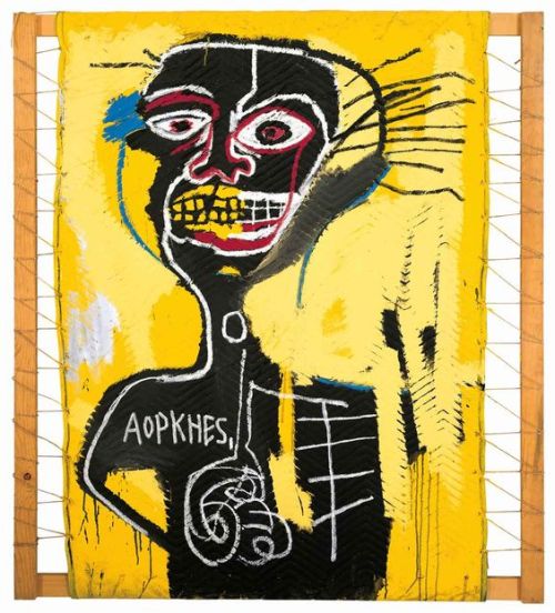 Cabeza 1982 Jean-Michel Basquiat acrylic & crayon