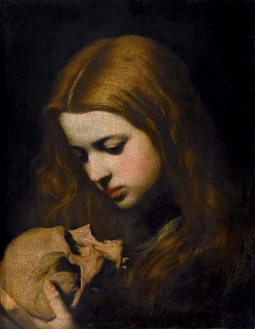 Inspired By Jusepe De Riberas Mary Magdalene In Meditation. I Had To Start Over On It At One Point Because