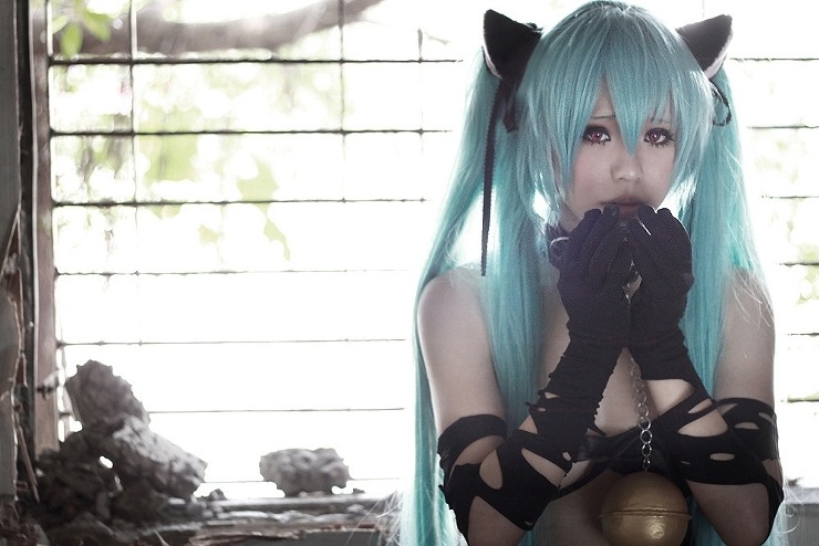 cosplayeverywhere:  Vocaloid ~ Hatsune Miku (初音ミク)(cat’s dance) 