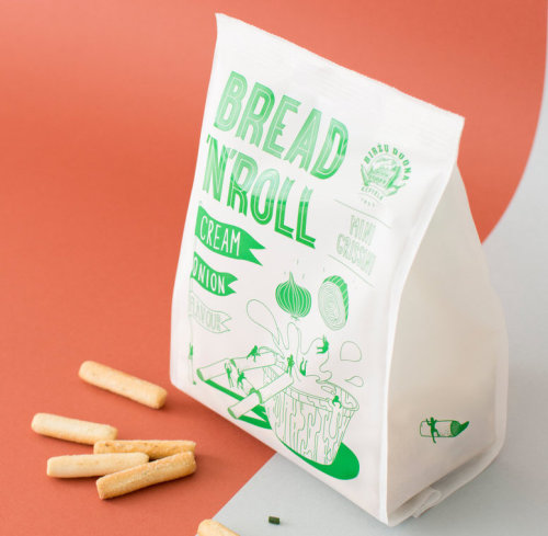 PRIM PRIM studio in Lithuania takes a playful approach in their design of bread-stick snack. 