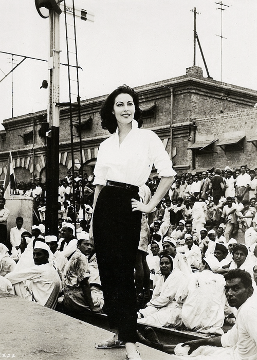 gardnerandhayworth:  Ava Gardner in Pakistan for the filming of Bhowani Junction (1955) 