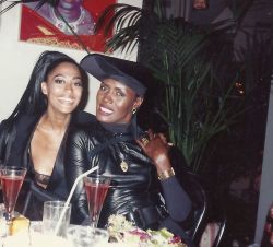 vintagewoc:Tracee Ellis Ross and Grace Jones (1991) gorgeous