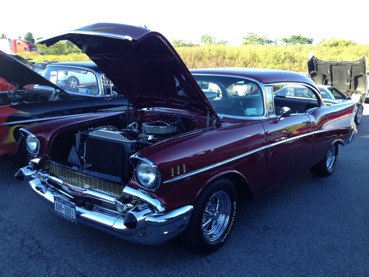 motoriginal:  Submitted by my dad via text message: Car show today. One of my favorites