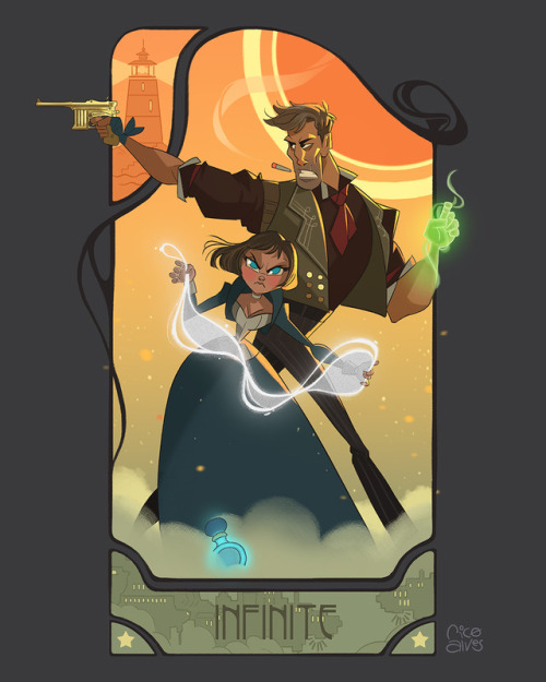 ricoalves: INFINITE #redraw I decided to do a redraw of an old Bioshock Infinite fanart that I made 