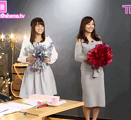 masatokusaka: Emiri taught Ayachan a new choreographed cheer!