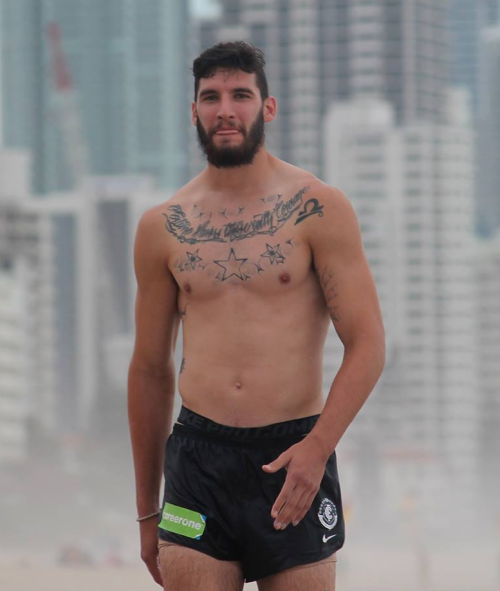 roscoe66: Sam Rowe, Lachie Plowman, Ciaran Sheehan, Jacob Weitering, Nick Graham,  Andrew Phillips,    Matt Korcheck, Jack Silvagni and Charlie Curnow of the Carlton Blues         