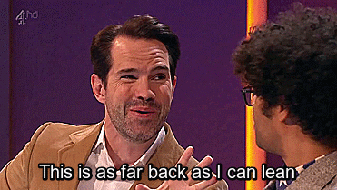 itsgeekylife:  Was it something I said? part 2The evil of Jimmy Carr…I curse Jimmy Carr that his itsy bitsy genitalia will fall off. (before I get hate mail this is full of sarcasm.)