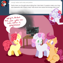 ask-rarity-and-pinkie:  Pinkie was supposed