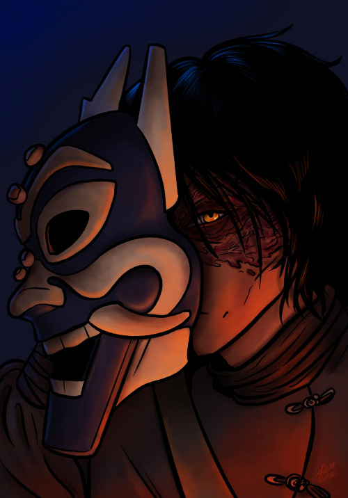 Blue Spirit Zuko(quick Little Light/color Study To Try To Break Out Of My Art Block)