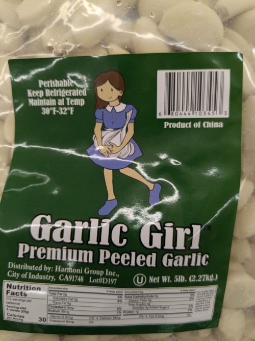 Garlic Girl From Garlic Girl Premium Peeled Garlic Distributed By Harmoni Group Inc.