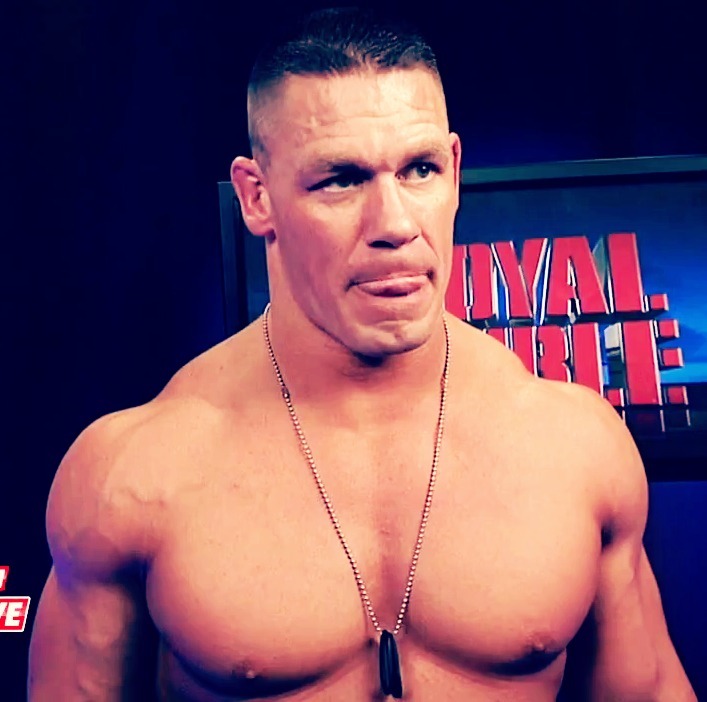cena-lici0us:  John Cena interview after winning the Royal Rumble.   Fucking Sexy!