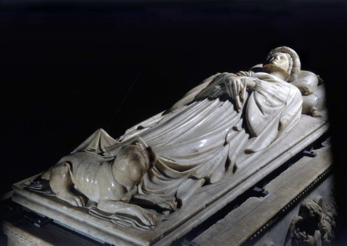 Tomb and monument of Ilaria Del Carretto by Jacopo della Quercia, 1408-c. 1413